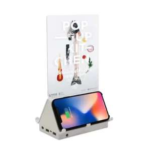 Bezdrôtová nabíjačka na mobil s 3D LED stojanom na menu - 10 000 mAh
