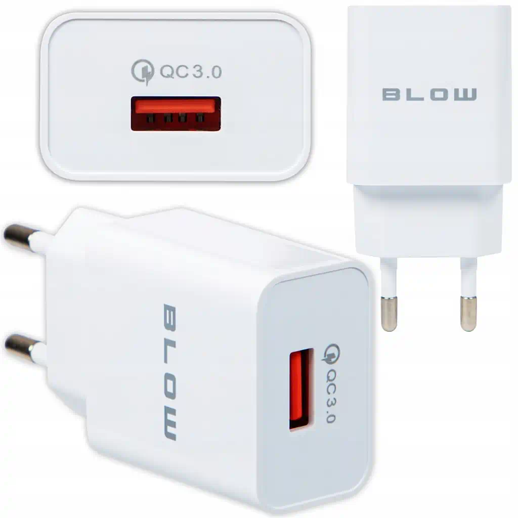 Adaptér BlowSB01 - Nabíjačka USB, QC 3.0, 18W - biela – Obrázok 3